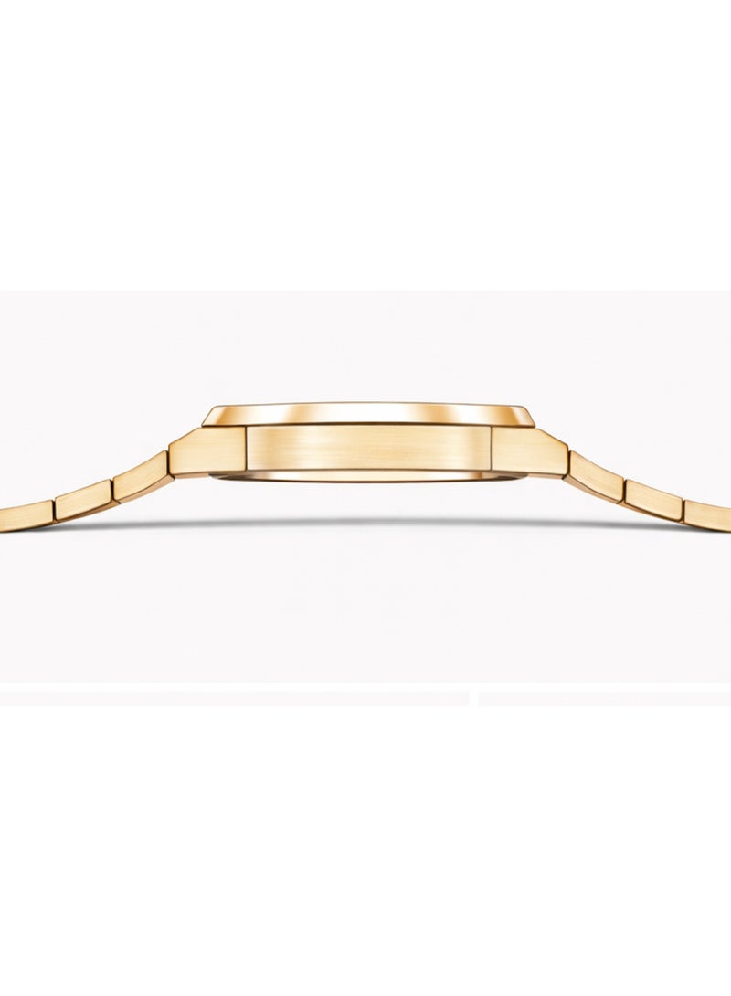 FG UNITED Mens Thin Design Gold Tone Green Dial Stainless Steel Watch 41mm - FG7009 - Image 4